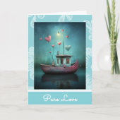 Cartes Pour Fêtes Annuelles *~* AP51 8 Love Boat Hearts Romantique Valentine (Devant)