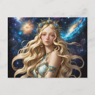 Cartes Pour Fêtes Annuelles *~* AP58 Imaginaire des femmes cosmiques CELESTIEL