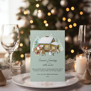 Cartes Pour Fêtes Annuelles Appartement de Noël Maison Cosy