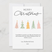 Cartes Pour Fêtes Annuelles Appartement de Noël simple et moderne (Devant)