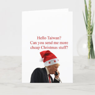 Cartes Pour Fêtes Annuelles Appel de Noël de l'atout à Taïwan