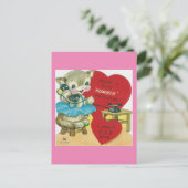 Cartes Pour Fêtes Annuelles Appel vintage Kitty Valentine (Debout devant)
