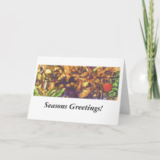 Cartes Pour Fêtes Annuelles Apple rouge dans le jardin