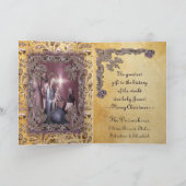 Cartes Pour Fêtes Annuelles Apporter des cadeaux Baby Jesus (Intérieur)