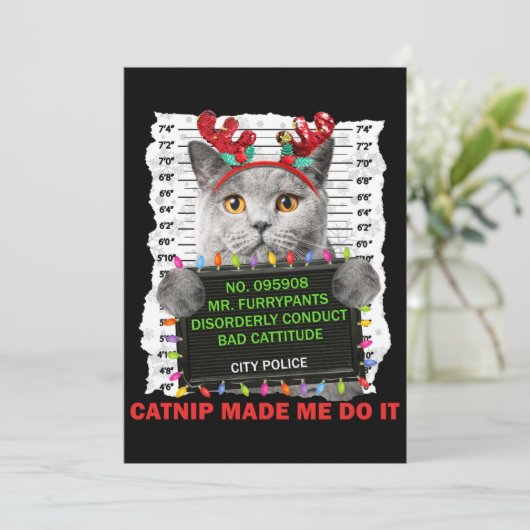Cartes Pour Fêtes Annuelles Apportez Noël laid pour chat maman chat papa chat (Debout devant)
