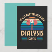 Cartes Pour Fêtes Annuelles Appréciation de l'équipe de dialyse Infirmière de  (Devant / Derrière)