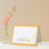 Cartes Pour Fêtes Annuelles Appréciation du Merci personnalisé en bande pliée