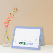 Cartes Pour Fêtes Annuelles Appréciation du Merci personnalisé en bande pliée