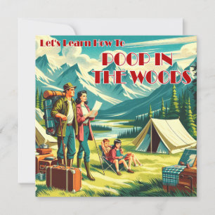 Cartes Pour Fêtes Annuelles Apprenons à piquer dans le camping des bois