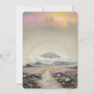 Cartes Pour Fêtes Annuelles Après la pluie (aquarelle japonaise paysage art)