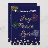 Cartes Pour Fêtes Annuelles Après le bruit de Noël 2025 | (Devant / Derrière)