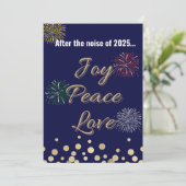 Cartes Pour Fêtes Annuelles Après le bruit de Noël 2025 | (Debout devant)