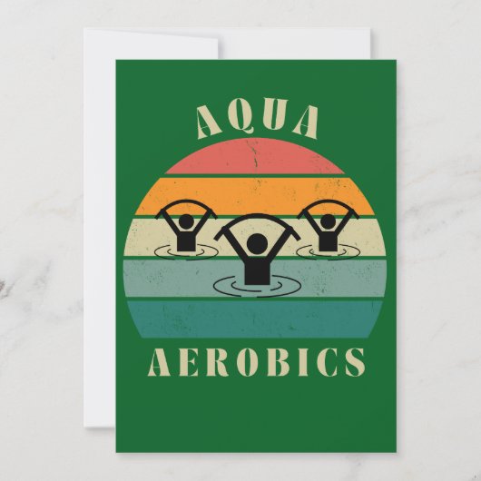 Cartes Pour Fêtes Annuelles aqua aérobic aqua aqua (Devant)