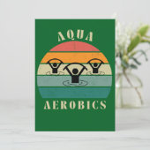Cartes Pour Fêtes Annuelles aqua aérobic aqua aqua (Debout devant)