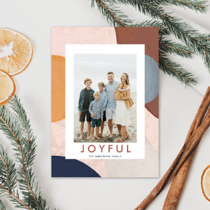 Cartes Pour Fêtes Annuelles Aquarelle Abstraite Formes peintes Boho Photo