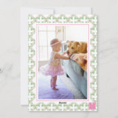 Cartes Pour Fêtes Annuelles Aquarelle Arbre de Noël Monogram Crest Photo (Dos)