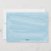 Cartes Pour Fêtes Annuelles Aquarelle Bleue Joyeuses Vacances (Dos)