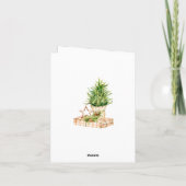 Cartes Pour Fêtes Annuelles Aquarelle Bohème Composition de Noël (Dos)