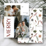 Cartes Pour Fêtes Annuelles Aquarelle botanique moderne Joyeux 2 Photo<br><div class="desc">Cette année, faites savoir à vos amis et à votre famille que vous vous souciez de la carte de Noël en Aquarelle Botanique Moderne Joyeux 2 Photo. Non seulement il est élégant et à jour, mais il a suffisamment d'espace pour vous permettre d'inclure deux de vos souvenirs préférés de l'année...</div>