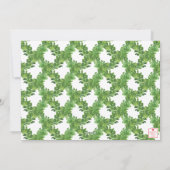 Cartes Pour Fêtes Annuelles Aquarelle Burap naturel Bow Garland Photo (Dos)