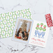 Cartes Pour Fêtes Annuelles Aquarelle Chinoiserie Christmas Bow Topio Photo