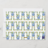 Cartes Pour Fêtes Annuelles Aquarelle Chinoiserie Mandarins Noël Photo (Dos)