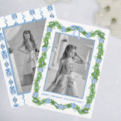 Cartes Pour Fêtes Annuelles Aquarelle Chinoiserie Ornements Garland Noël