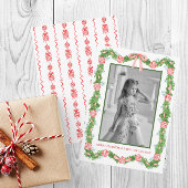 Cartes Pour Fêtes Annuelles Aquarelle Chinoiserie Ornements Garland Noël