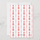 Cartes Pour Fêtes Annuelles Aquarelle Chinoiserie Ornements Garland Noël (Dos)