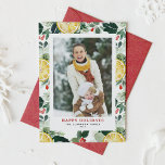 Cartes Pour Fêtes Annuelles Aquarelle Citron et verdure d'hiver Photo<br><div class="desc">Profitez de la fête avec notre carte de vacances photo personnalisable, avec une aquarelle festive motif de citrons, de saints et de verdure d'hiver. Ce design festif ajoute une touche nouvelle et dynamique à vos salutations de vacances et est parfait pour envoyer des messages personnalisés à vos amis et votre...</div>