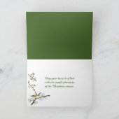 Cartes Pour Fêtes Annuelles Aquarelle de la grange de Noël (Intérieur)