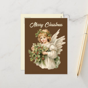 Cartes Pour Fêtes Annuelles Aquarelle de Noël festive Angel