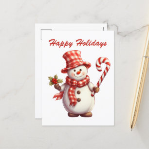 Cartes Pour Fêtes Annuelles Aquarelle de Noël festive menthe