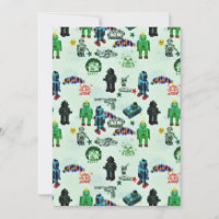 Aquarelle de robot spatial Humour vintage