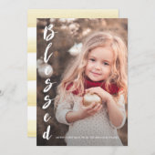 Cartes Pour Fêtes Annuelles Aquarelle douce simple et élégante Noël (Devant / Derrière)