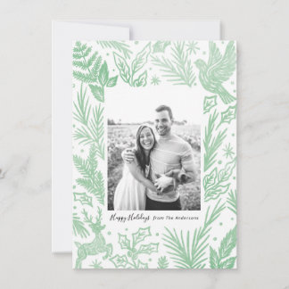 Cartes Pour Fêtes Annuelles Aquarelle du bois