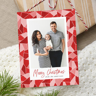 Cartes Pour Fêtes Annuelles Aquarelle en verre tendu Joyeux Noël Photo