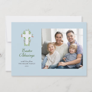 Cartes Pour Fêtes Annuelles Aquarelle et photo croisée Pâques