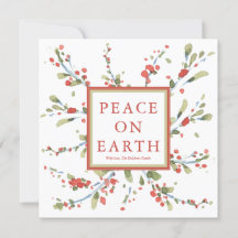 Aquarelle festive de baies rouges et de verdure hi