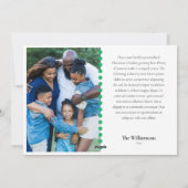 Cartes Pour Fêtes Annuelles Aquarelle Feux de Noël (Dos)