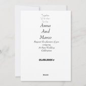 Cartes Pour Fêtes Annuelles Aquarelle fleurs modernes (Dos)