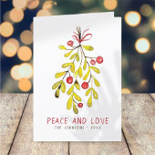 Cartes Pour Fêtes Annuelles Aquarelle Foliage Botanique Holly Berry Noël