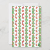 Cartes Pour Fêtes Annuelles Aquarelle Football de Noël Garland Photo (Dos)