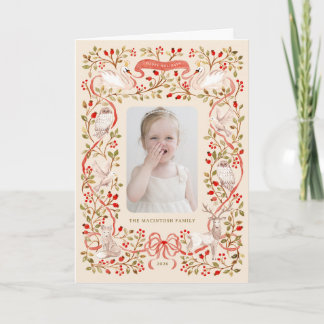 Cartes Pour Fêtes Annuelles Aquarelle Forestière