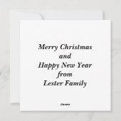 Cartes Pour Fêtes Annuelles Aquarelle Forêt naturelle de Bunny Noël (Dos)