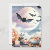 Cartes Pour Fêtes Annuelles Aquarelle Halloween (Dos)