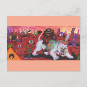 Cartes Pour Fêtes Annuelles Aquarelle Illustration Garçon se promène blanc Lio