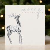 Cartes Pour Fêtes Annuelles Aquarelle Iridescente Rinder Joyeux Noël