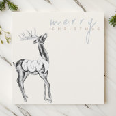 Cartes Pour Fêtes Annuelles Aquarelle Iridescente Rinder Joyeux Noël