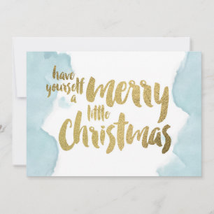 Cartes Pour Fêtes Annuelles Aquarelle Joyeux petit Noël
